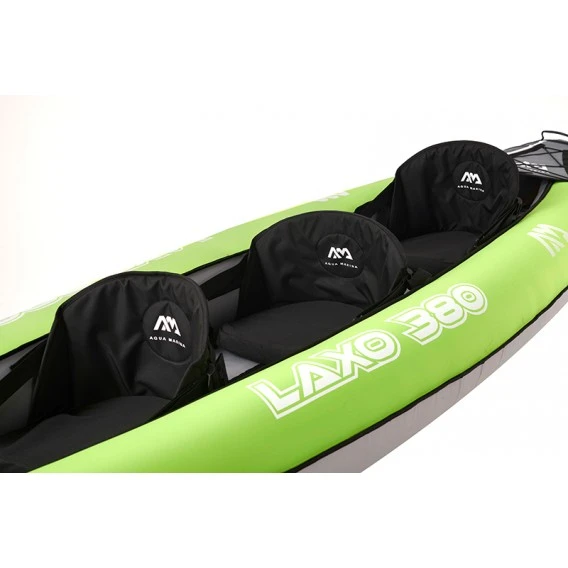 Aqua Marina Laxo 380 3er Kajak Schlauchboot Set Mit Paddel Und Pumpe – Bild 3