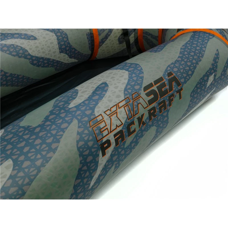 Extasea Packraft 210 1er Trekking Schlauchboot Camouflage TPU Ultra Leicht – Bild 5