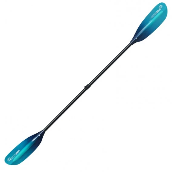 ExtaSea Pro Tour Carbon Vario Doppelpaddel | 220-240cm | 4-teilig | Blue-light Blue – Bild 3