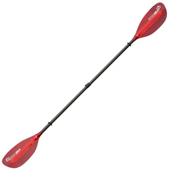 ExtaSea Pro-XL Carbon Vario Doppelpaddel | 220-240cm | 4-teilig | Red – Bild 3