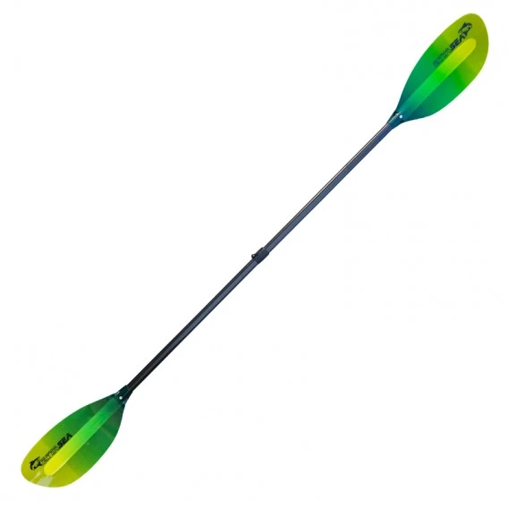 ExtaSea Pro-XL Carbon Vario Doppelpaddel | 220-240cm | 2-teilig | Lime-yellow – Bild 2