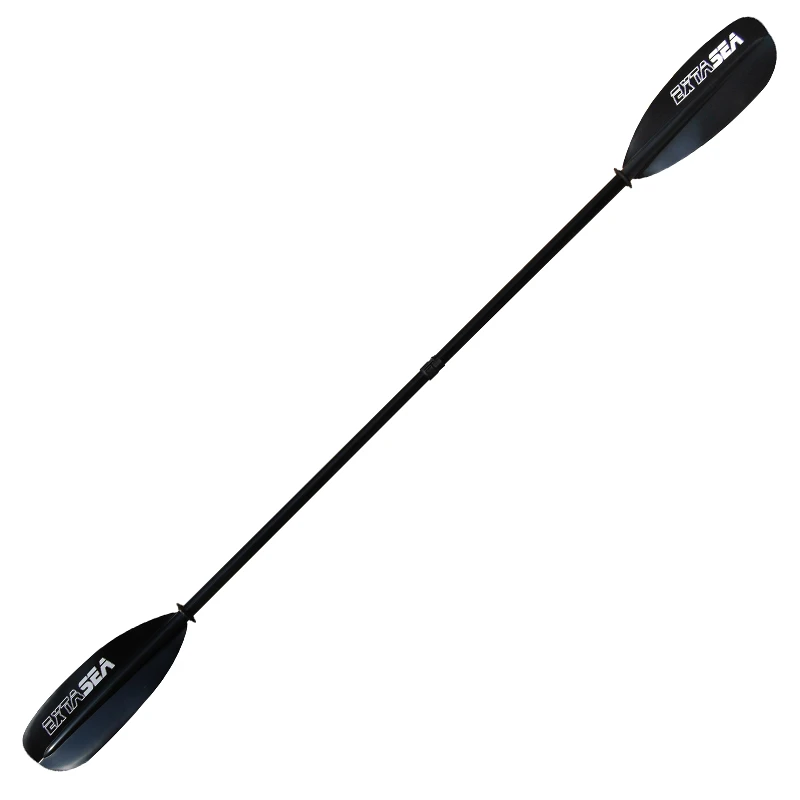 ExtaSea Tour Vario Fiberglas Doppelpaddel | 210-240cm | 4-teilig | Schwarz-weiß – Bild 2