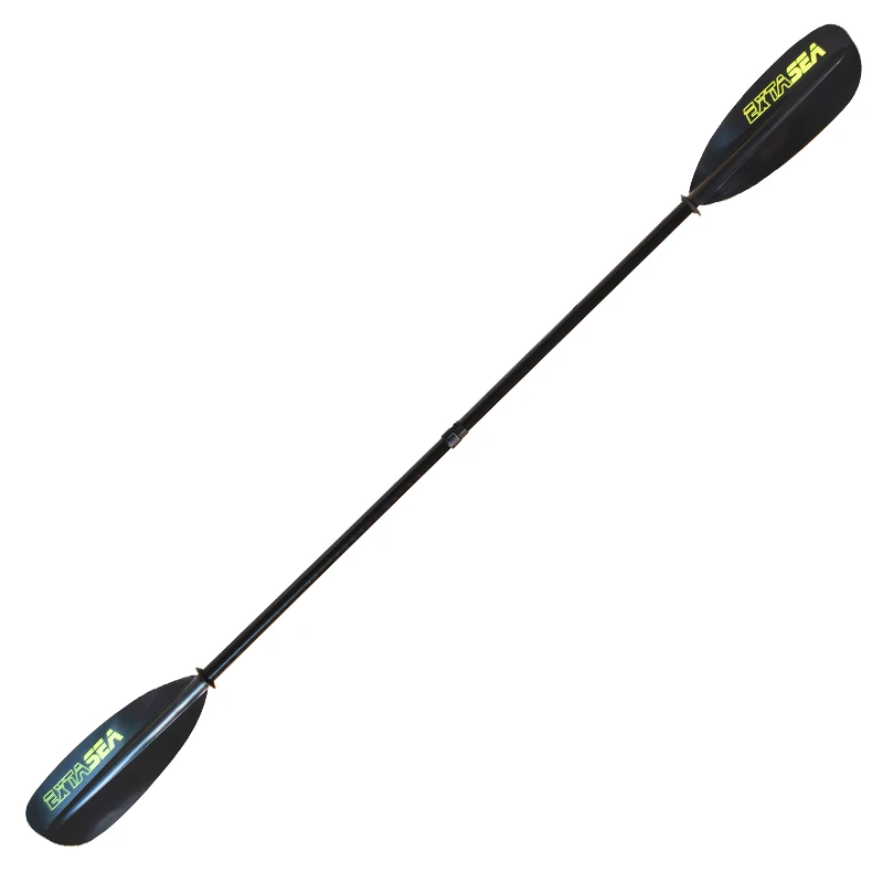 ExtaSea Tour Vario Fiberglas Doppelpaddel | 220-240cm | 4-teilig | Schwarz-lime – Bild 3