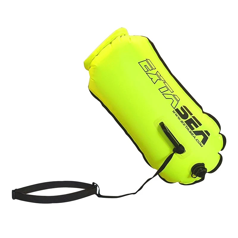 ExtaSea Wasserdichter Packsack 28L Trockentasche Schwimmboje Gelb – Bild 2